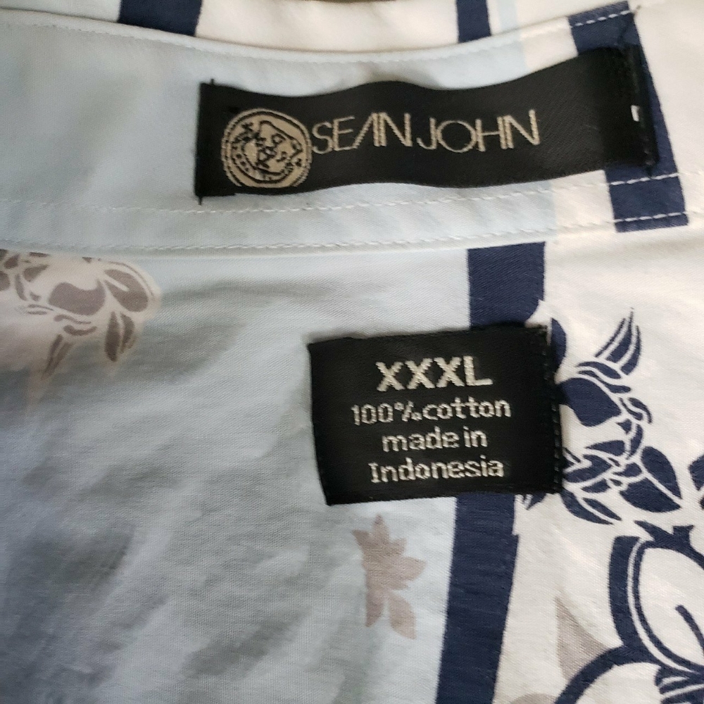 Sean John Button Up Long Sleeve Collared Shirt - image 1